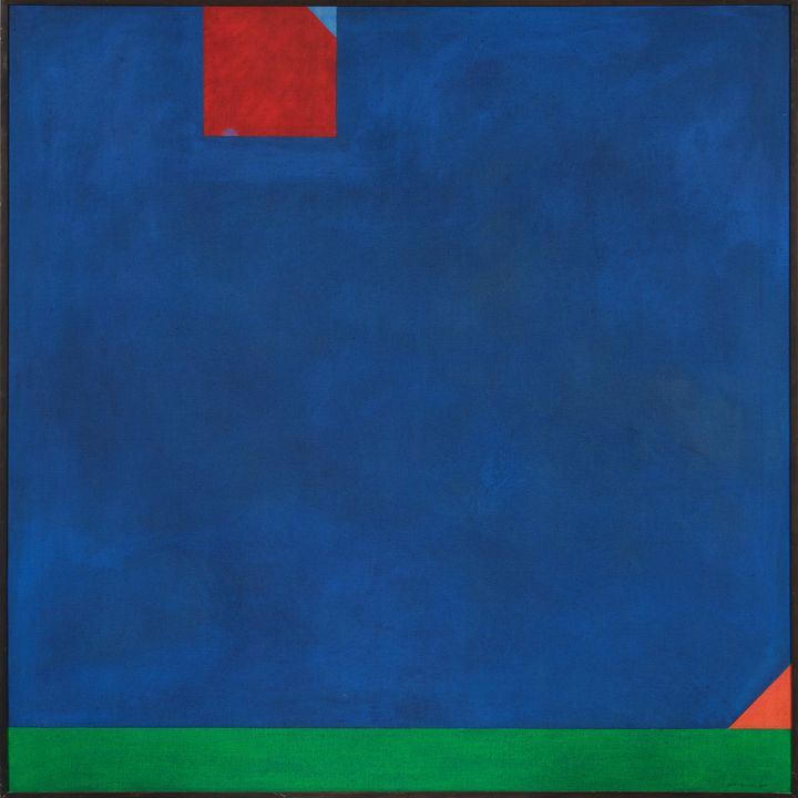 Milan Mrkusich 'Blue Squared'
