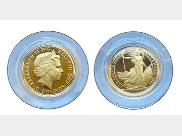 2006 ELIZABETH II BRITANNIA GOLD 1/10oz PROOF £10 COIN