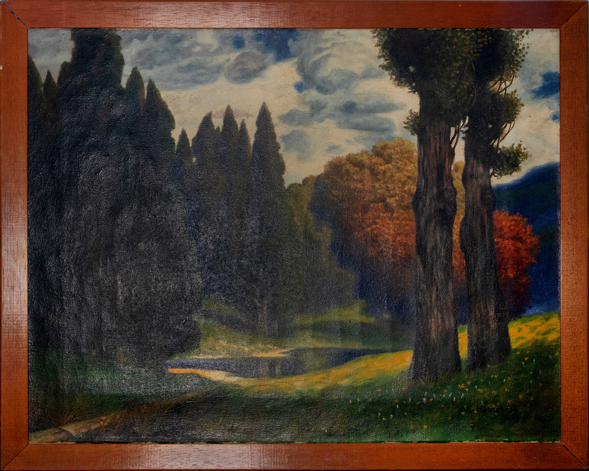 464 · E. Hanselman, Untitled (Landscape), 1919
