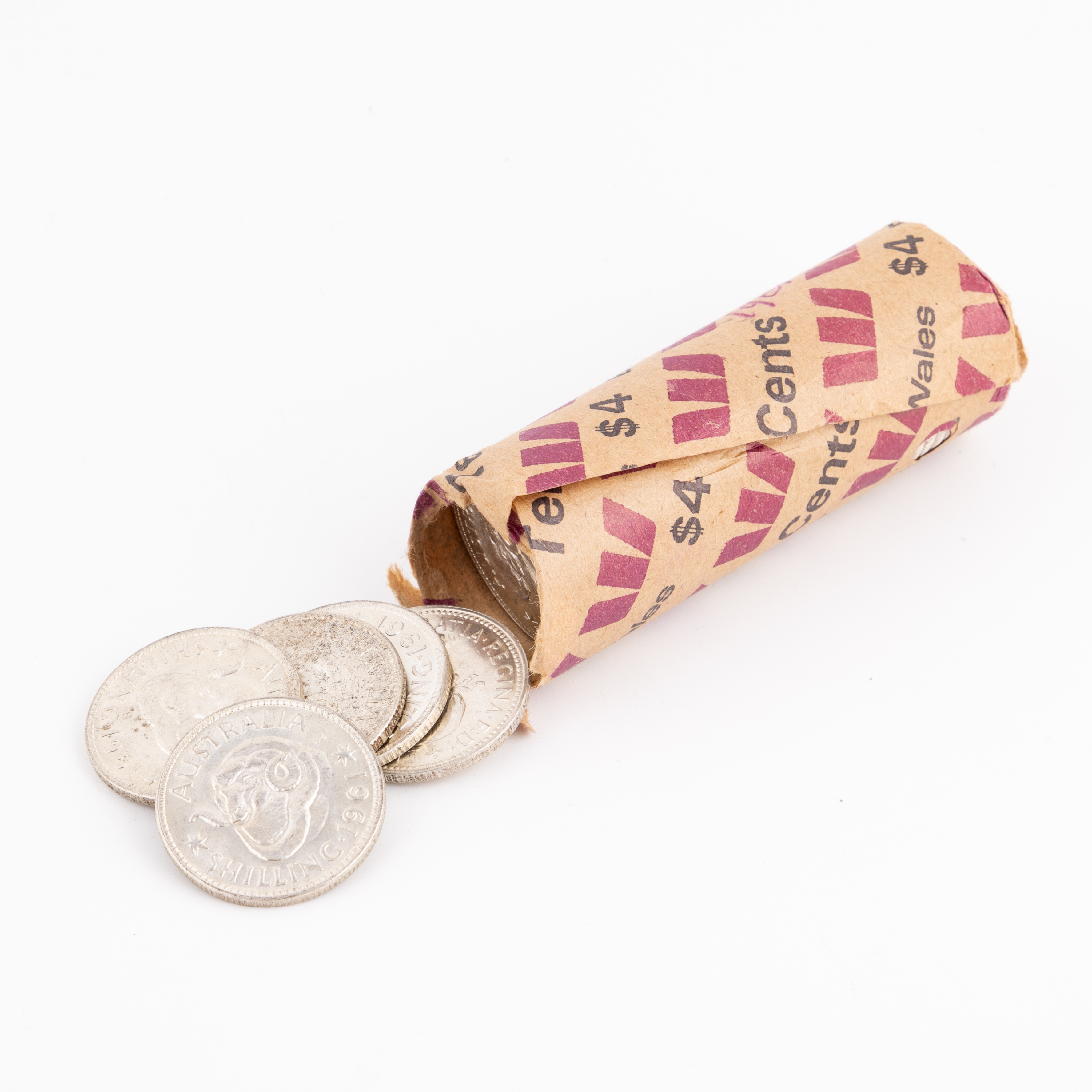 Elizabeth II, Coin Roll, Shilling, 1961, CHU