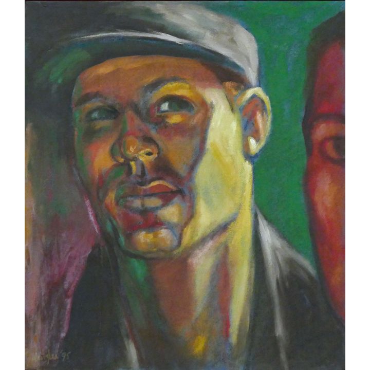 Neil Meitzler ''Head Study'' (Male) 1995 Oil on Canvas