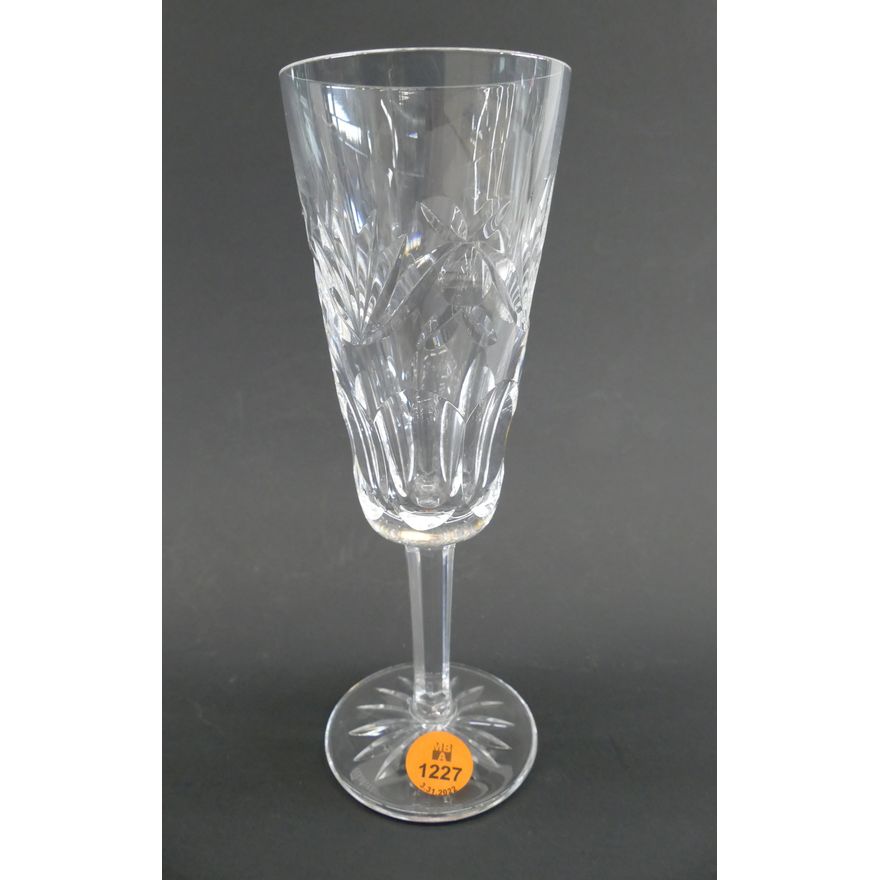 Set 8pc Waterford Ashling Champagne Flutes- 7.25''