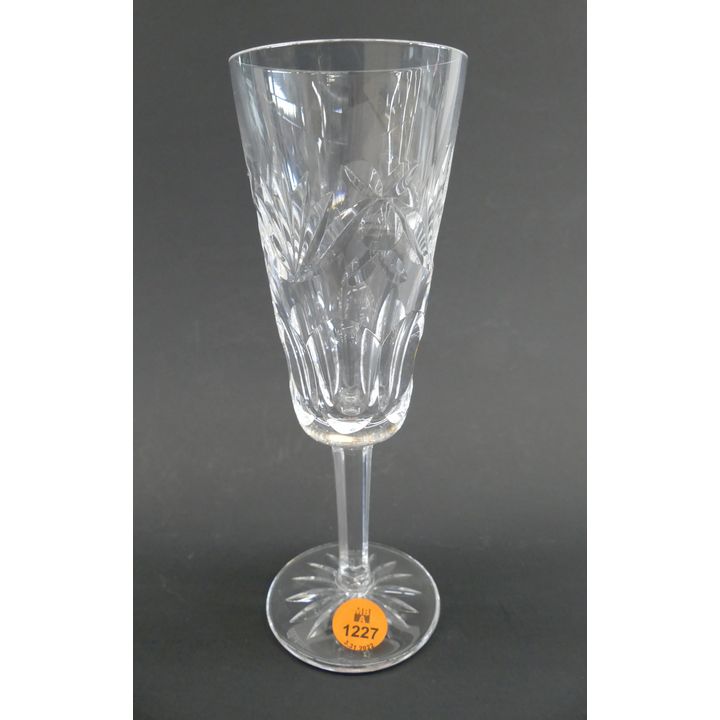 Set 8pc Waterford Ashling Champagne Flutes- 7.25''