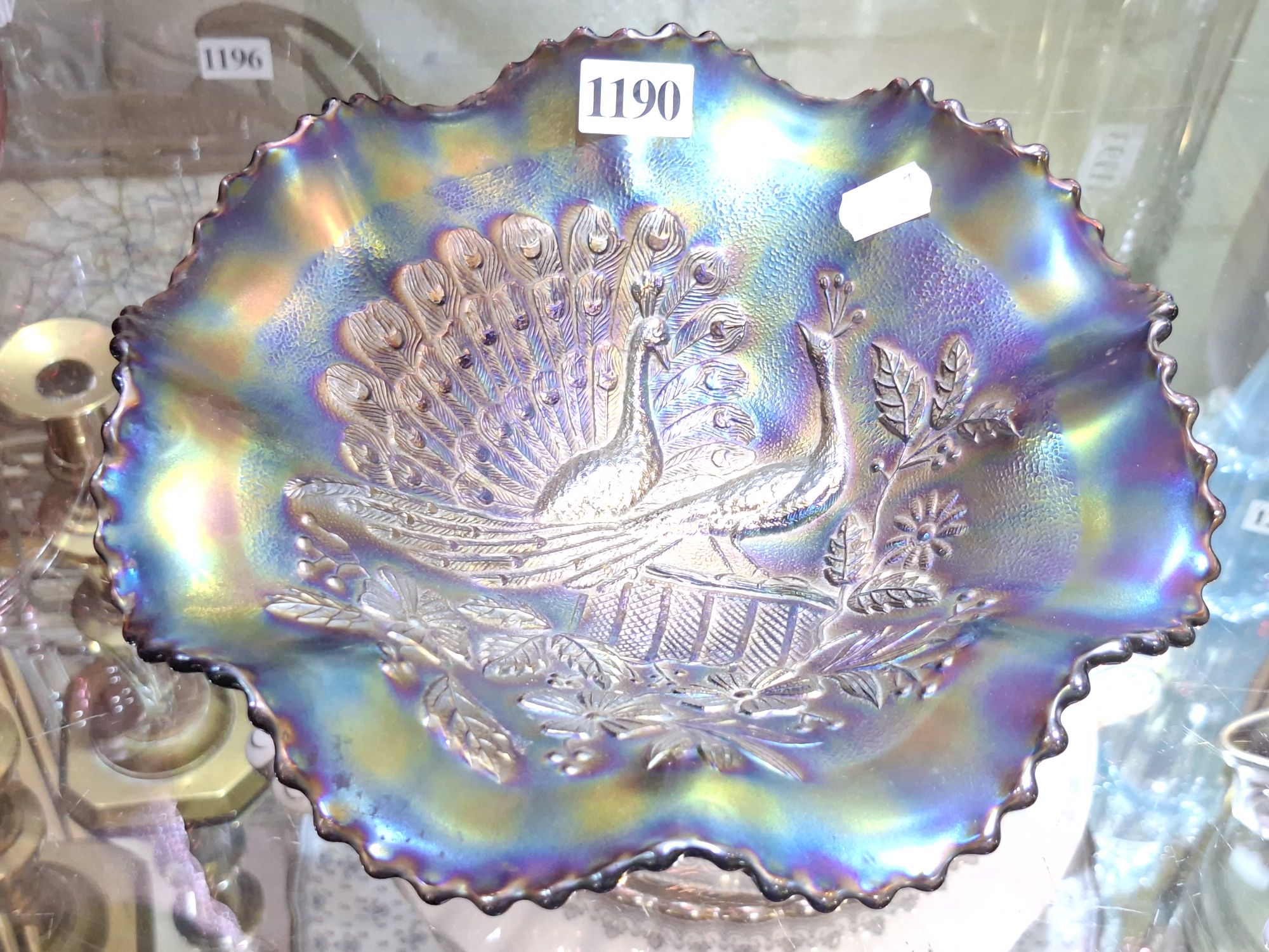 1190 · CARNIVAL GLASS BOWL