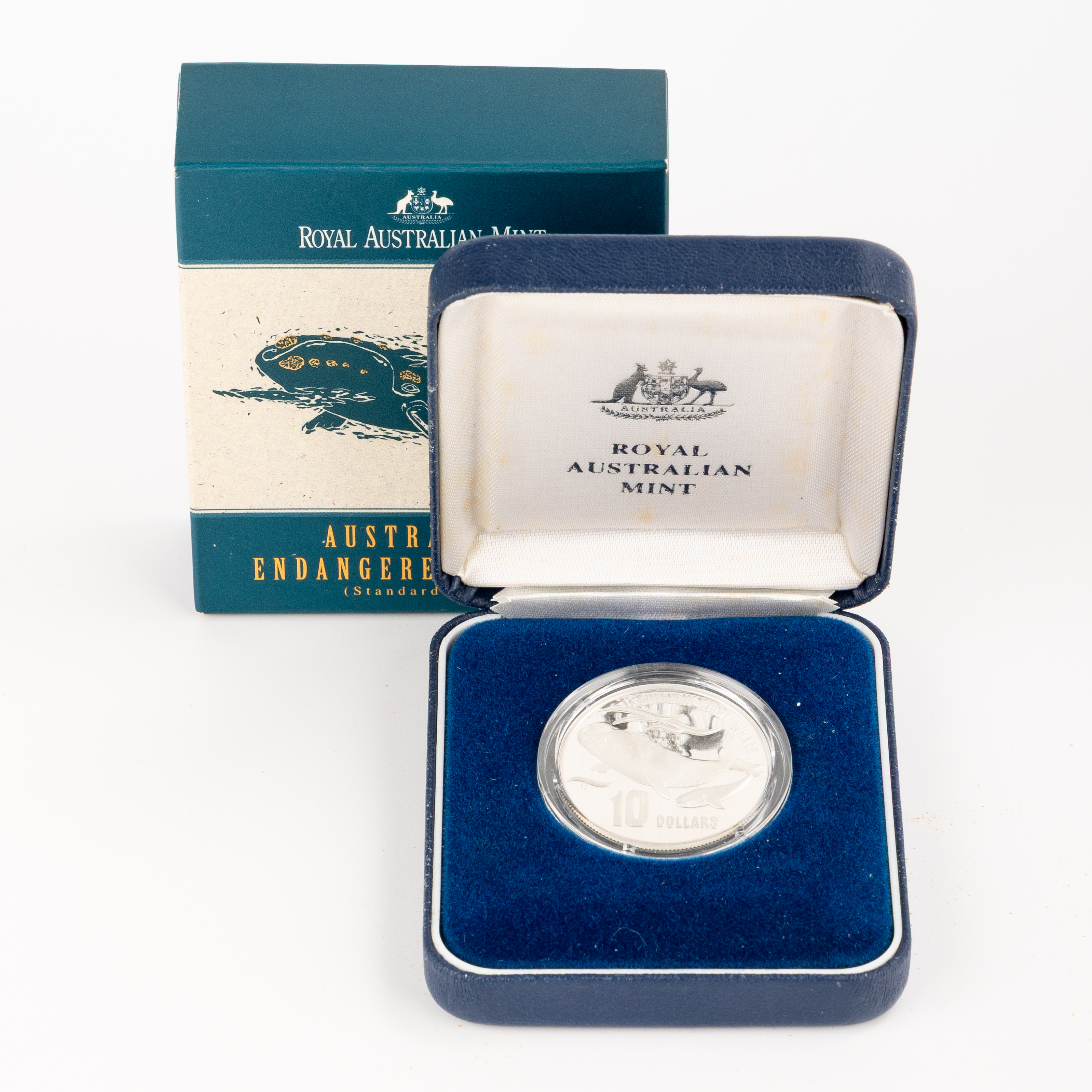 Endangered Species Silver Proof Coin - Whale, Ten Dollars, 1996, PCGS