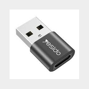 Yesido Fast Charging and Data Transfer USB Type-C To USB Connector - GS09 -Bar 9902159537820- 51745/23669 AS B3 (S2)