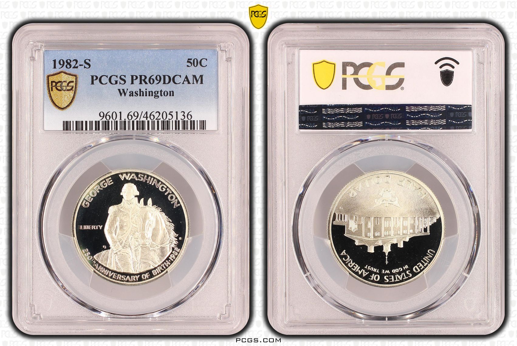 76 · The United States of America, 50c, 1982, Washington, PCGS - PR69DCAM