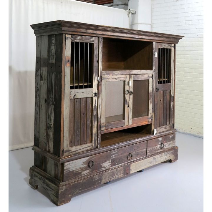 LARGE RECLAIMED WOOD CABINET