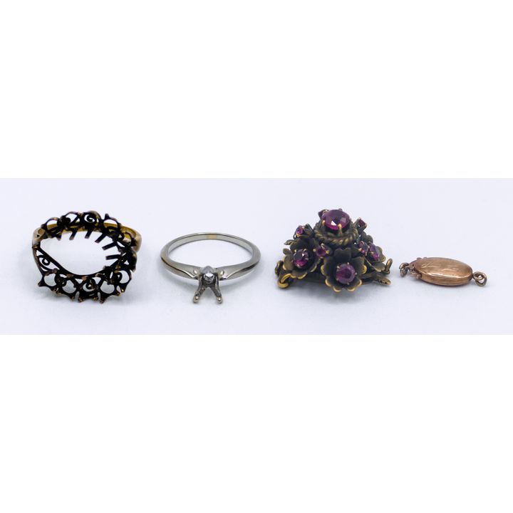Box 14k and 18k Ring Settings etc. - 11.5 Grams TW
