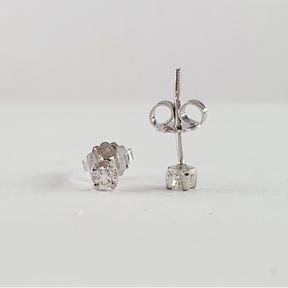 9CTWHITE GOLD EARRINGS WIT 0.100CT DIAMONDS - 51929/3589