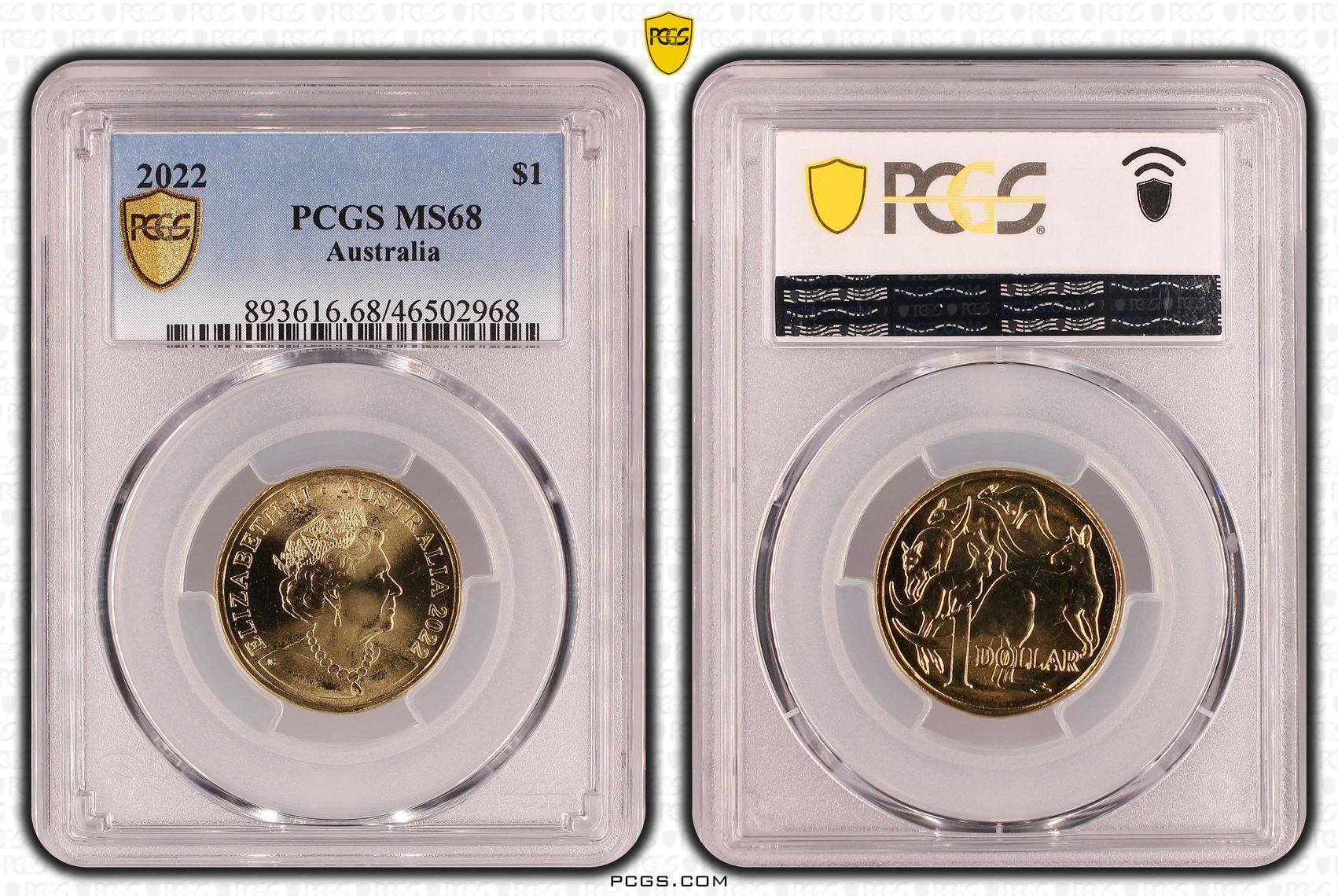 One Dollar, 2022, PCGS MS68