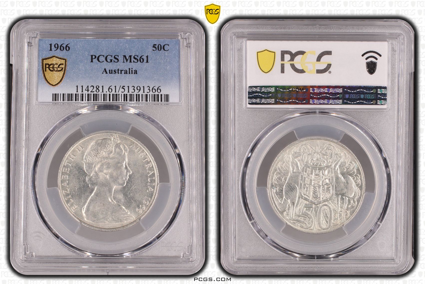 Fifty Cent, 1966, PCGS MS61