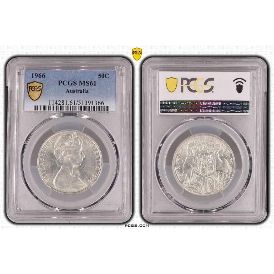 Fifty Cent, 1966, PCGS MS61