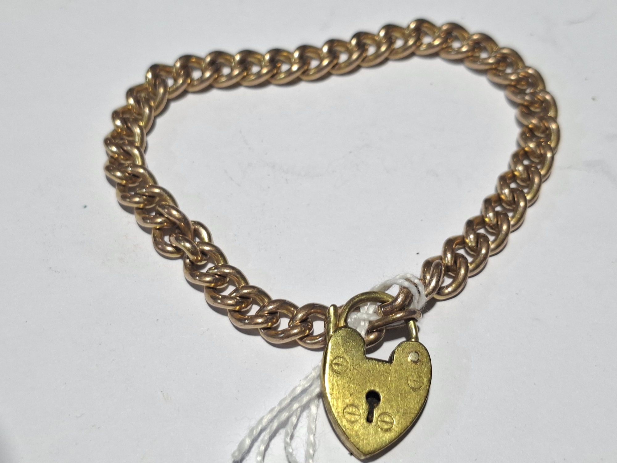 Gold Filled Padlock Bracelet