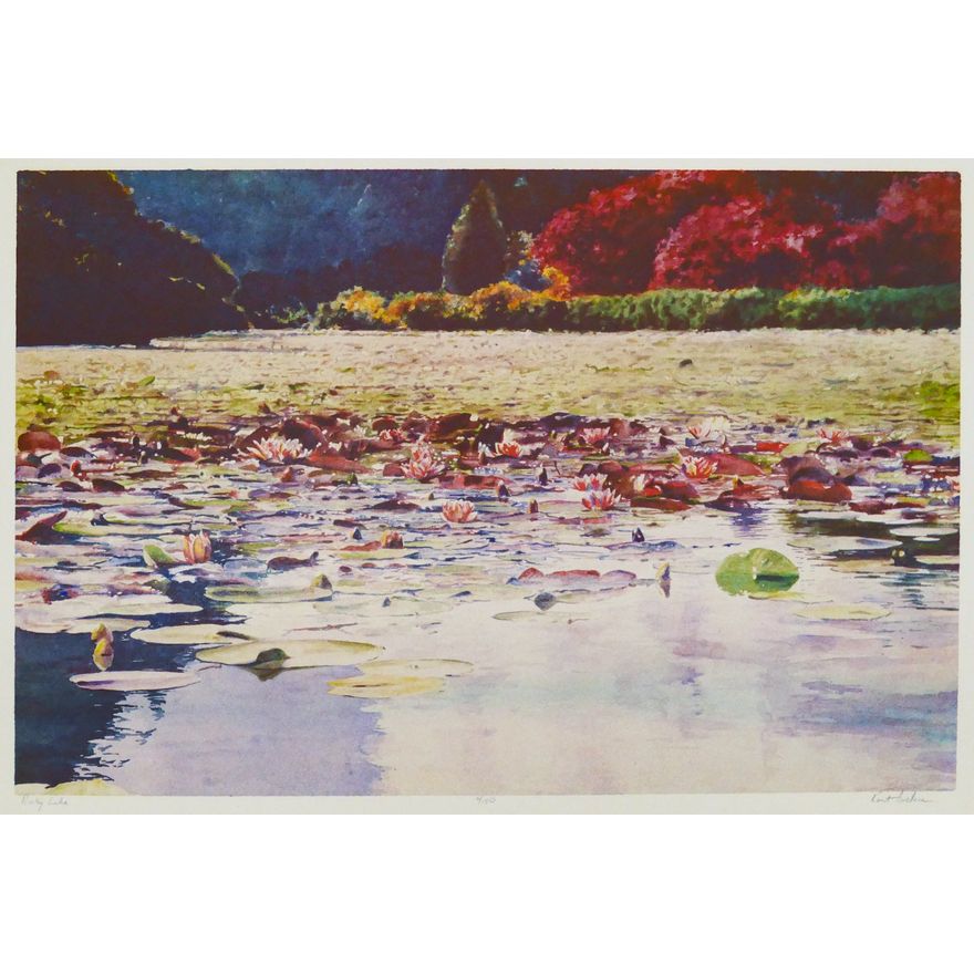 Kent Lovelace ''Ruby Lake'' S/N Color Lithograph 29.5''x40'' Sheet