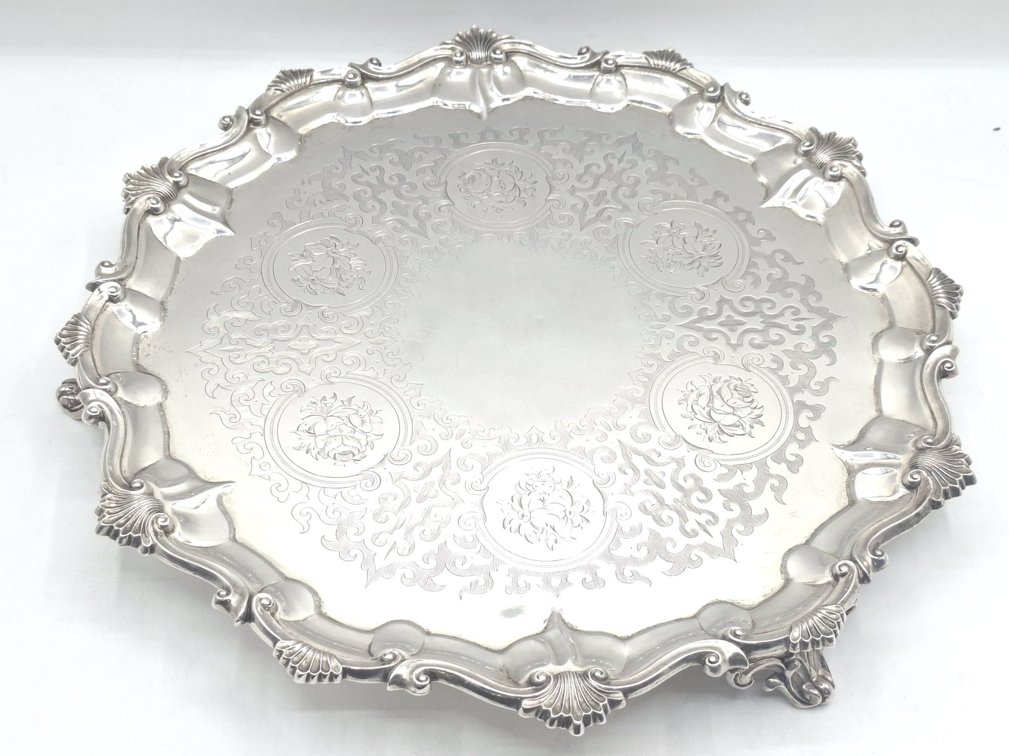 Impressive Sterling Silver Serving Tray