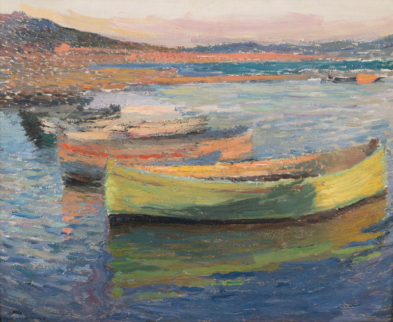 Henri Jean Guillaume Martin
(French, 1860-1943)
Barques aux environs de Collioure, c. 1910