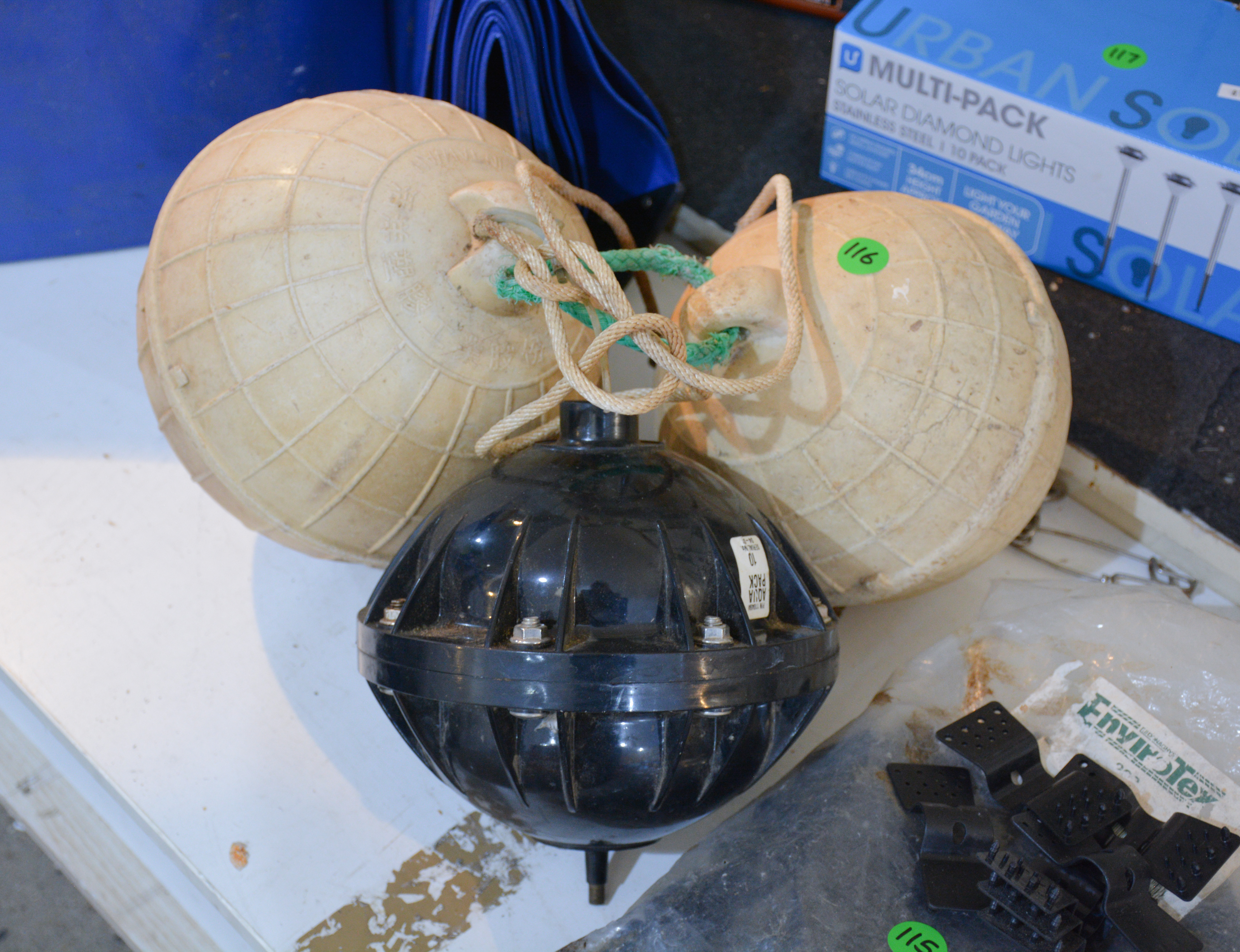 Floats x 3 — sold at auction in New Zealand for $10