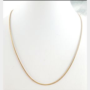 9CT GOLD PLATED STERLING SILVER SNAKE CHAIN - 51929/10021