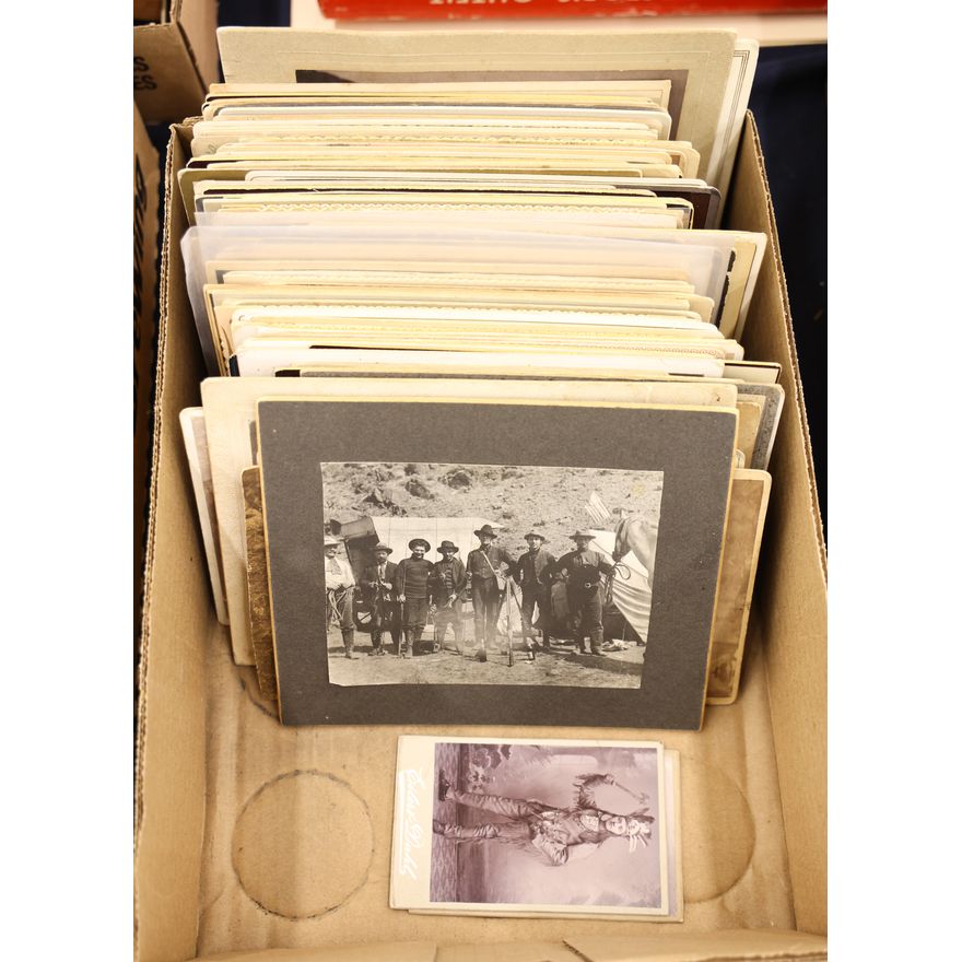 Box Antique Male Cabinet Photos - Indians, West etc.