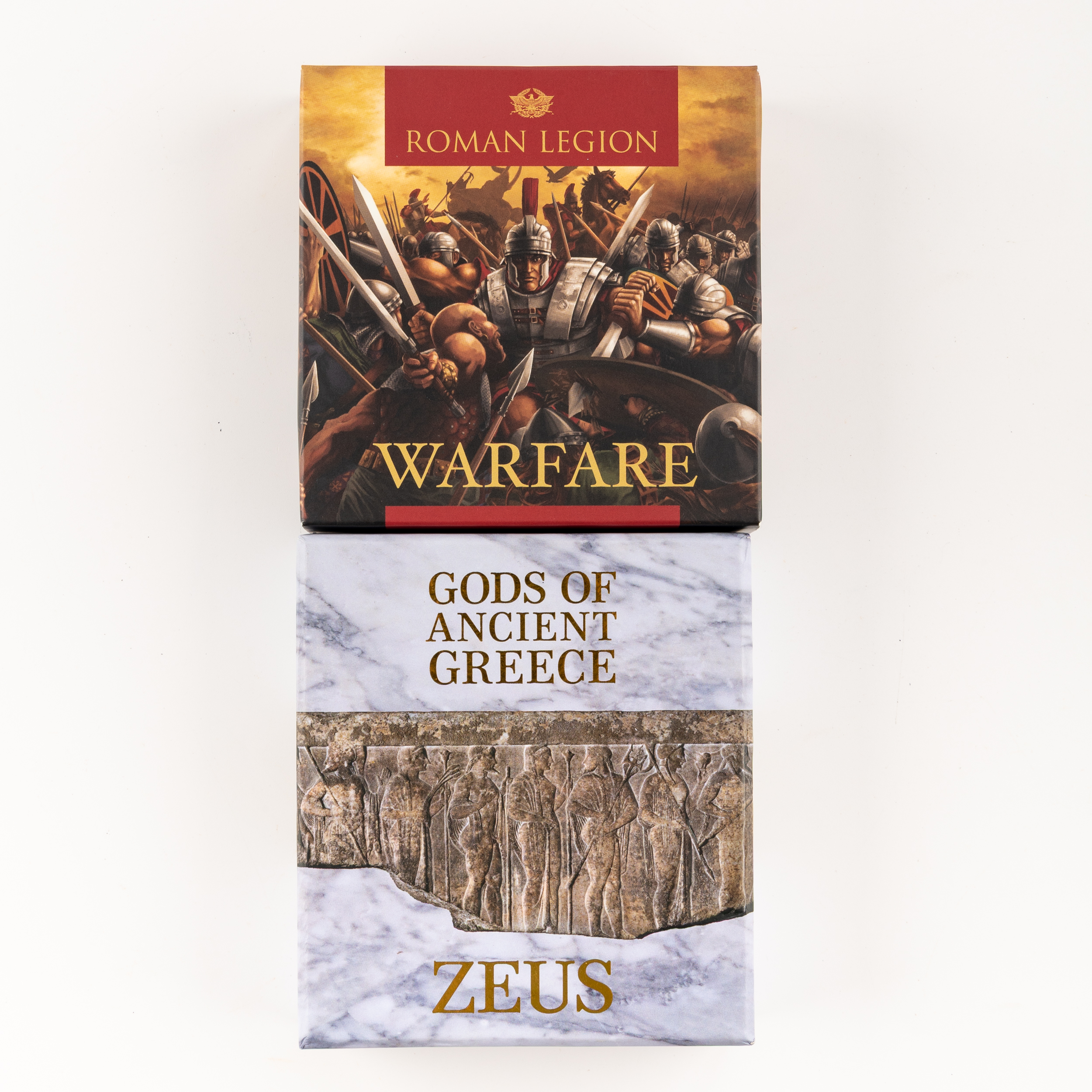 Roman Legion 'Warfare' &amp; Gods of Ancient Greece 'Zeus' Coins, UNC