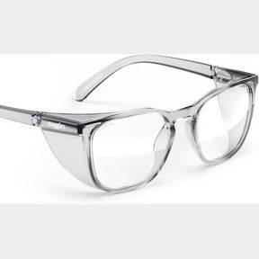 STOGGLES SQUARE Z87.1 CERTIFIED POLYCARBONATE SAFETY GLASSES, SCRATCH & SHATTER-PROOF, BLUE-LIGHT & UV BLOCKING LENS, TOP & SIDE S