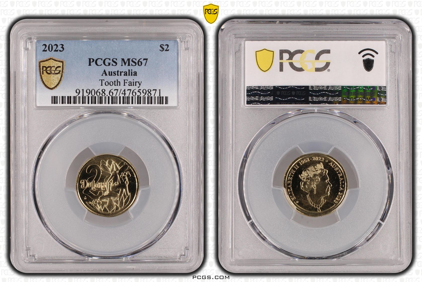Elizabeth II, Tooth Fairy, Two Dollar, 2023, PCGS MS67