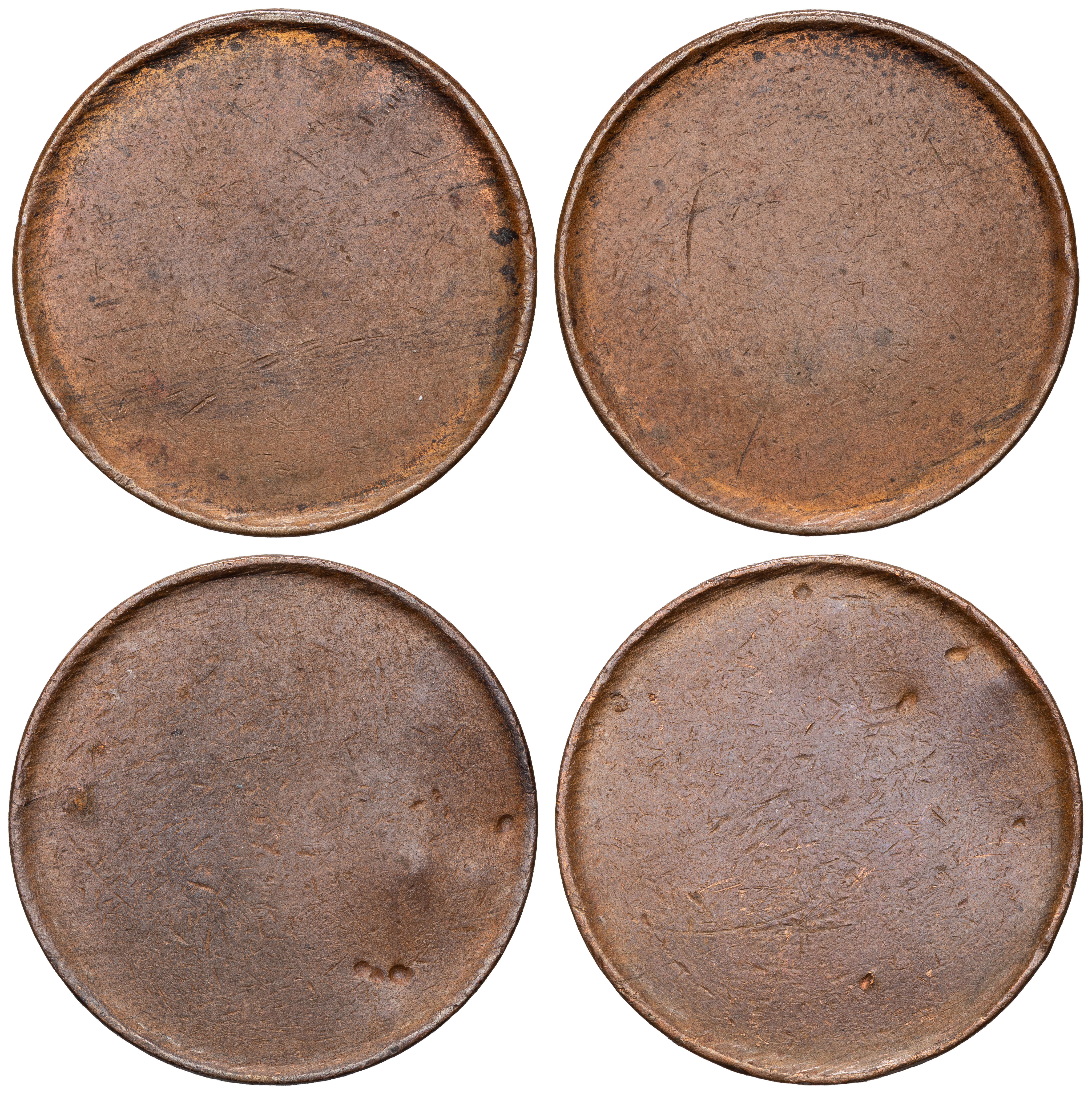 Blank Planchet, Halfpenny, 1911 - 1964, aUNC