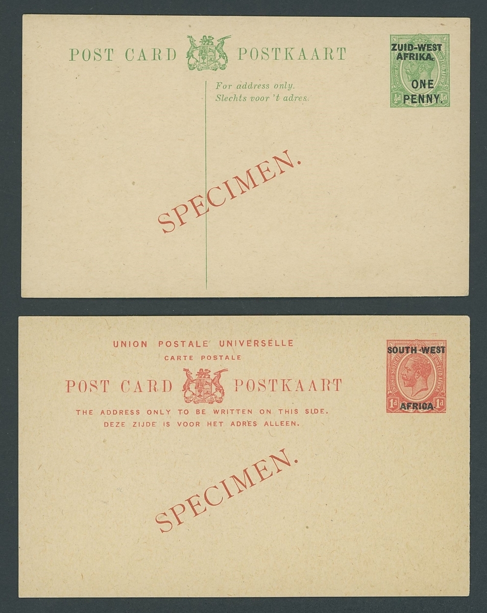 South West Africa Postal Stationery A group of unused Postal Stationery ...