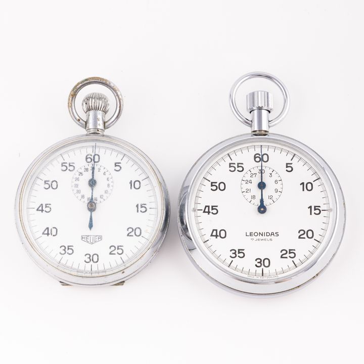 Switzerland, Leonidas & Heuer Stopwatch/Timer, 1969 - 1970s, aVF - aEF