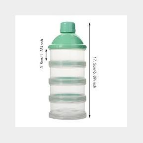 4 Layers Multi Function Portable Formula Container for Travel green |
