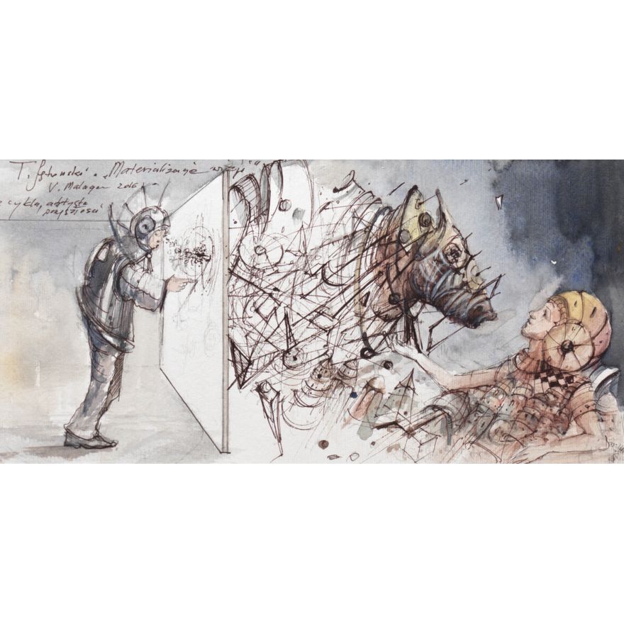 Materializacja wizji, z cyklu „artysta przyszłości”, 2016