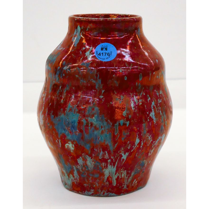 Delft de Porceleyne Fles Flambe Glazed Pottery Vase 6.5''