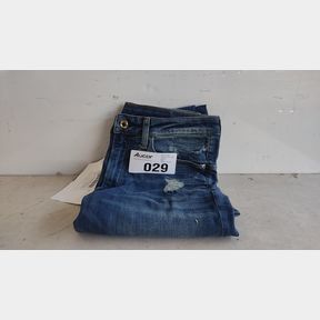 TYPE C 3D SKINNY HODRA STRETCH DENIM - MID BLUE - W32 L32
