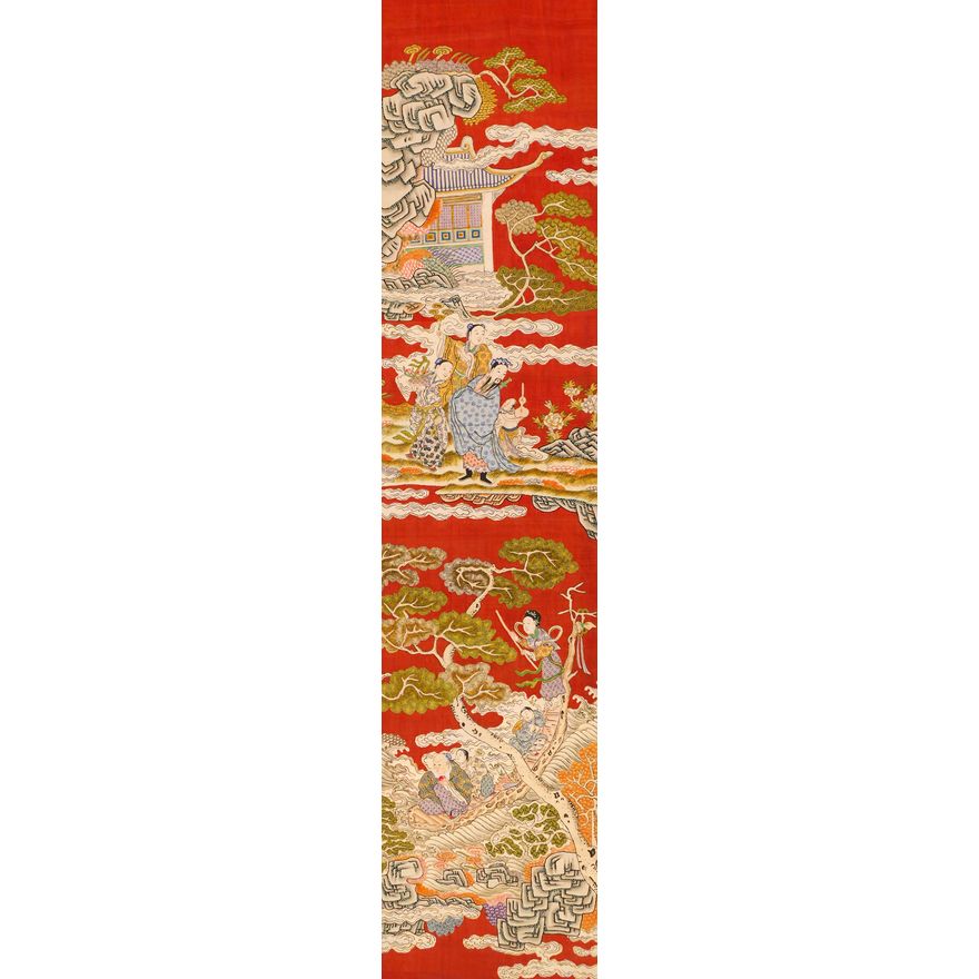 Chinese Qing Kesi Silk Embroidered Scroll