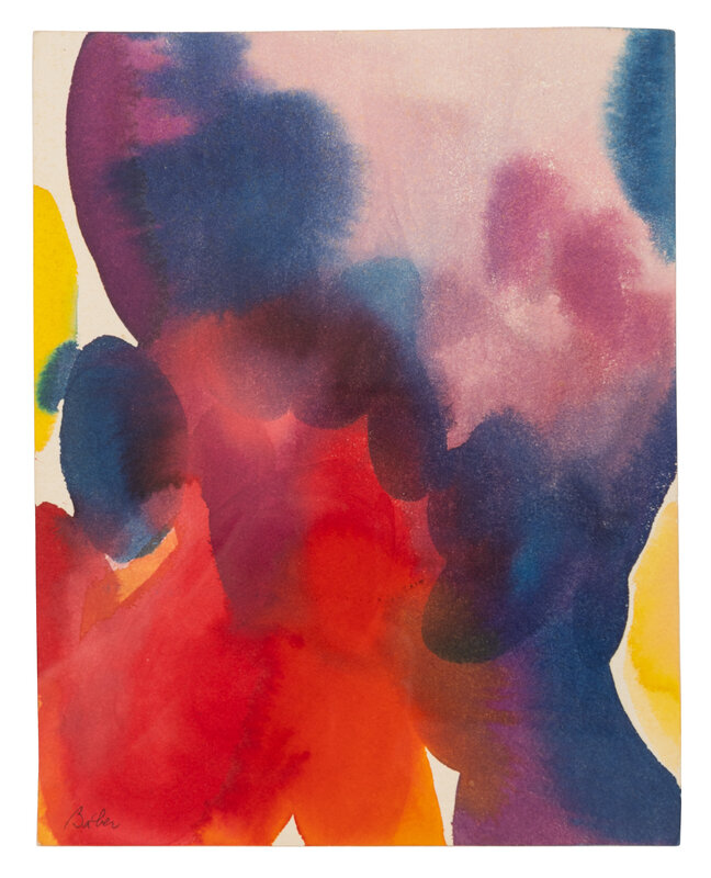 Alice Baber 
(American, 1928-1982)
Red + Blue Deluge