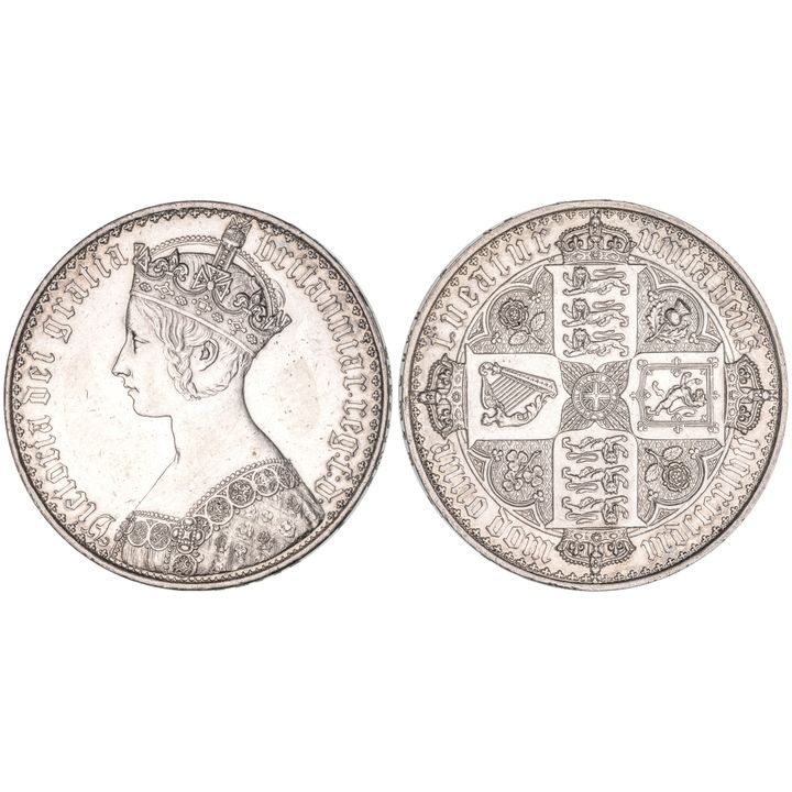 Great Britain, Victoria, Gothic Crown, 1847, EF