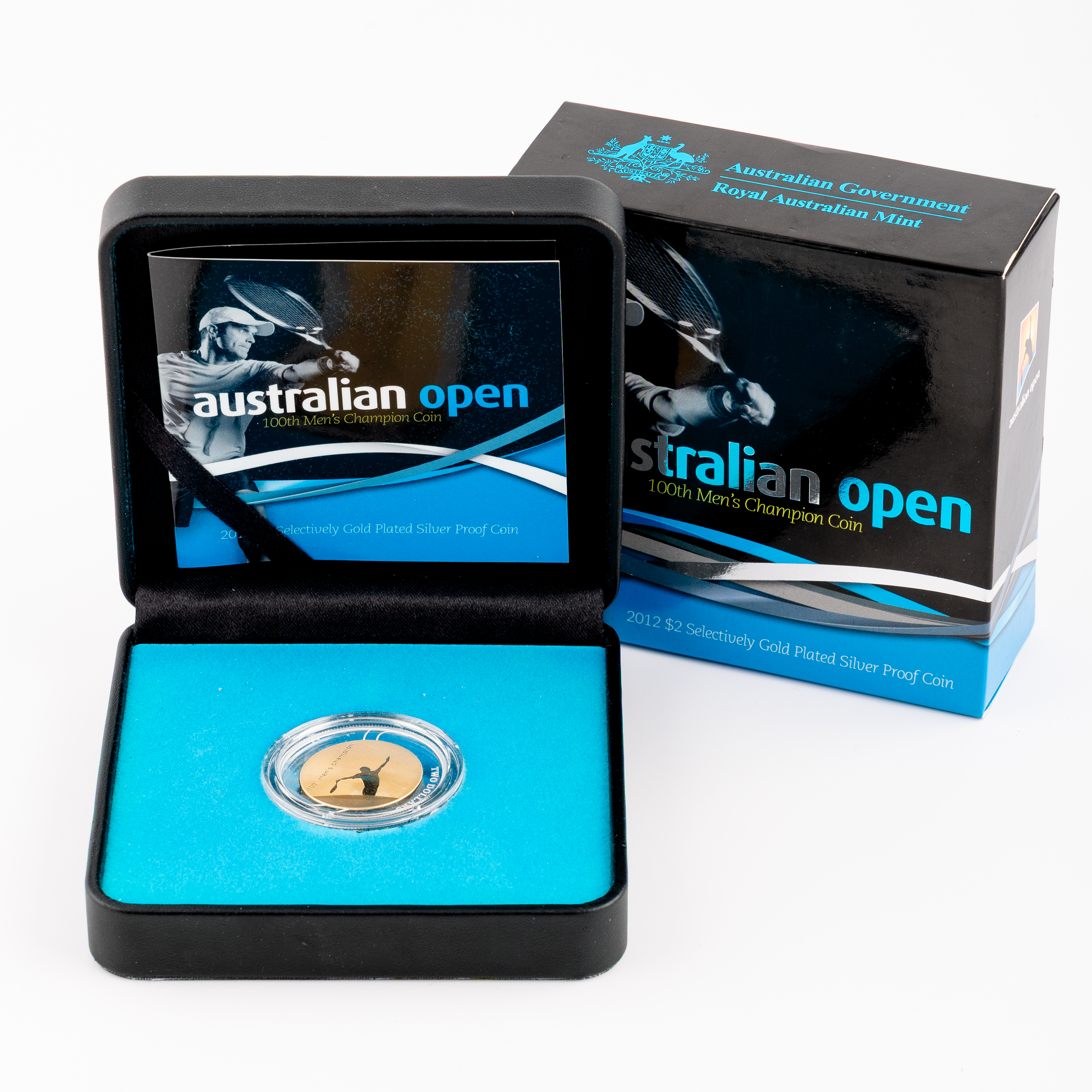 Elizabeth II, RAM - Australian Open 100th Men's Champion, Two Dollars, 2012, FDC