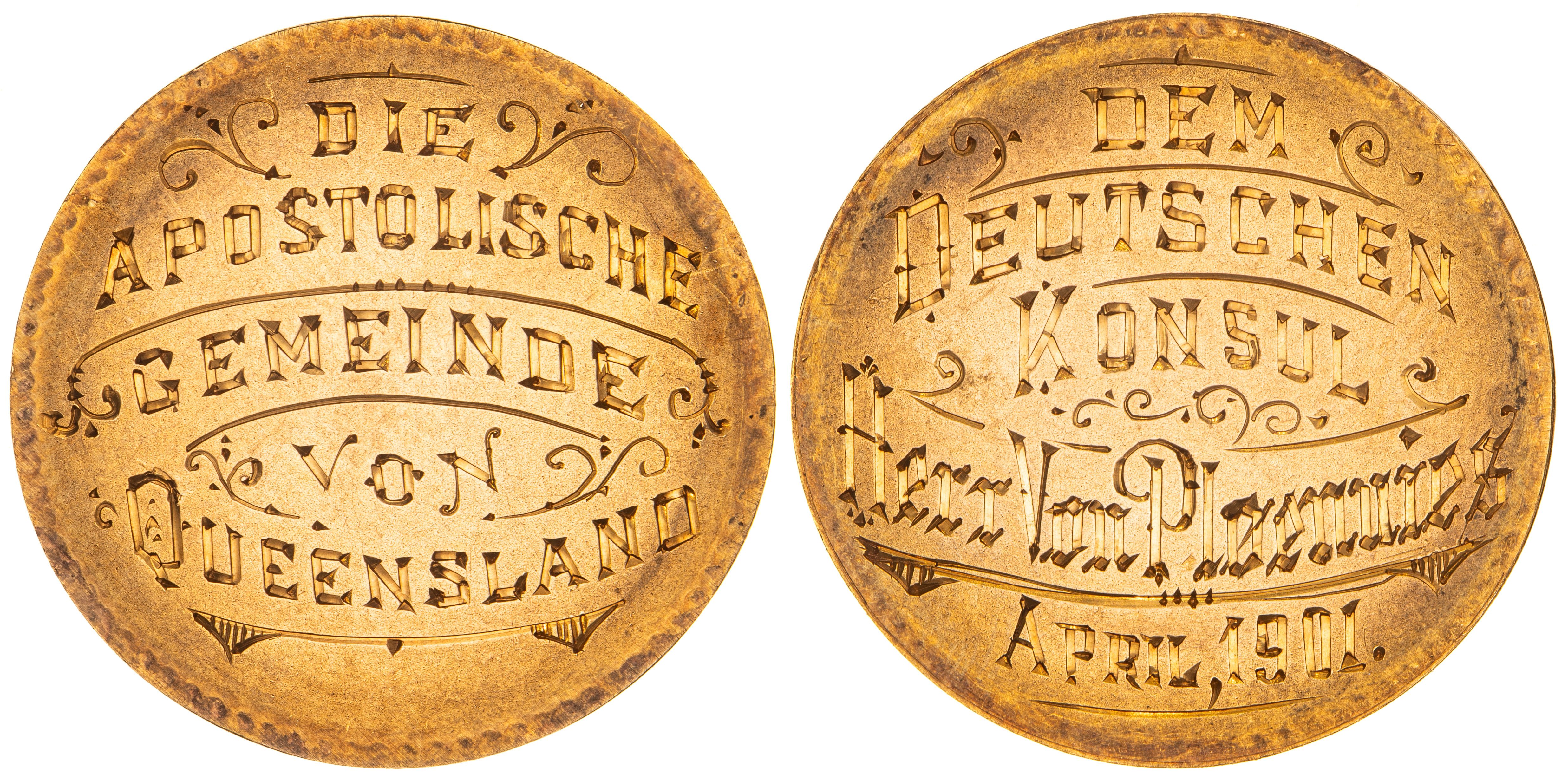 Von Ploennies Medal, 1901, gEF