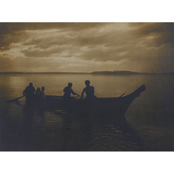 Edward Curtis ''Homeward'' 1898 Platinum