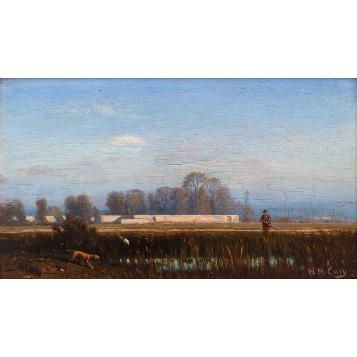 William de La Montagne Cy (1840-1922), Hunting in the Rushes