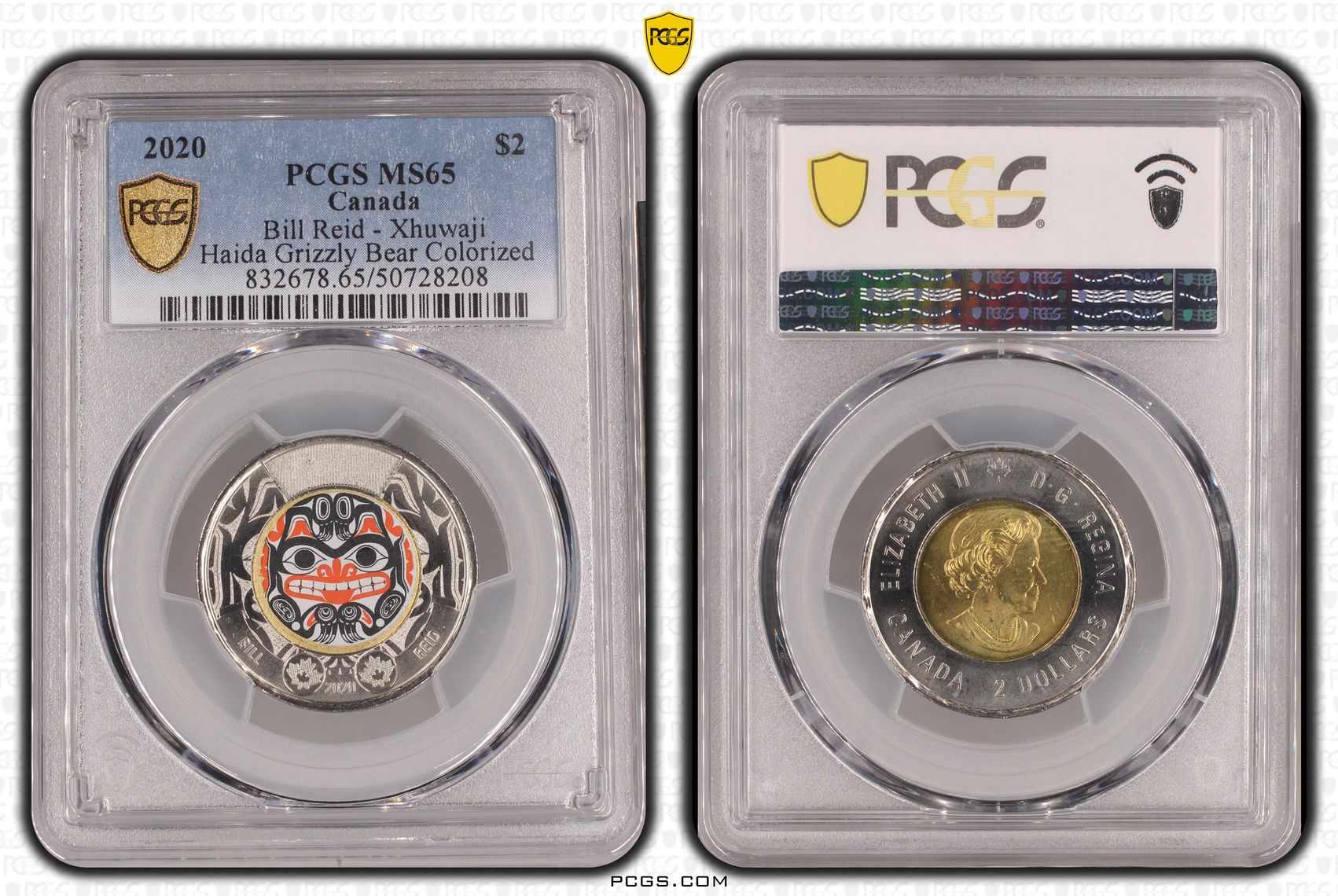 Canada, Bill Reid - Xhuwaji, Two Dollar, 2020, PCGS MS65
