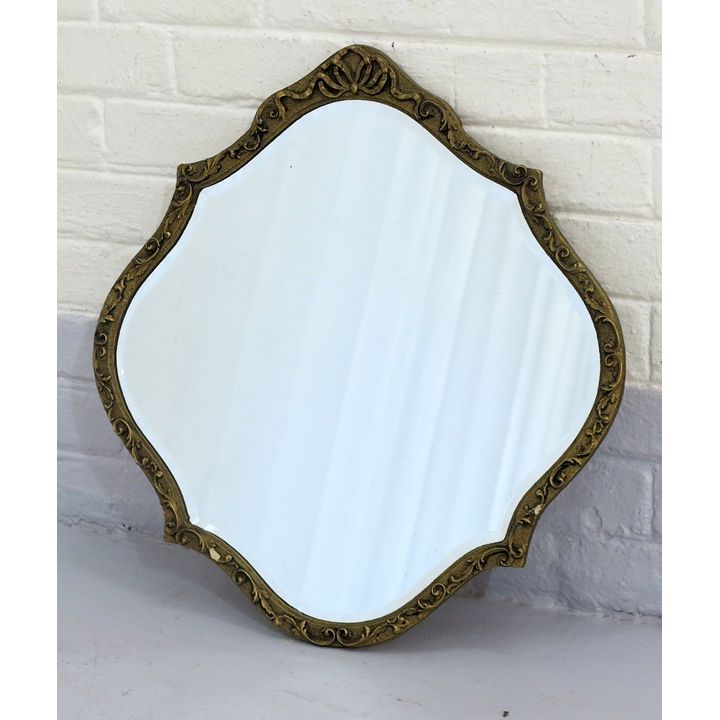 GILT FRAMED BEVELLED GLASS MIRROR