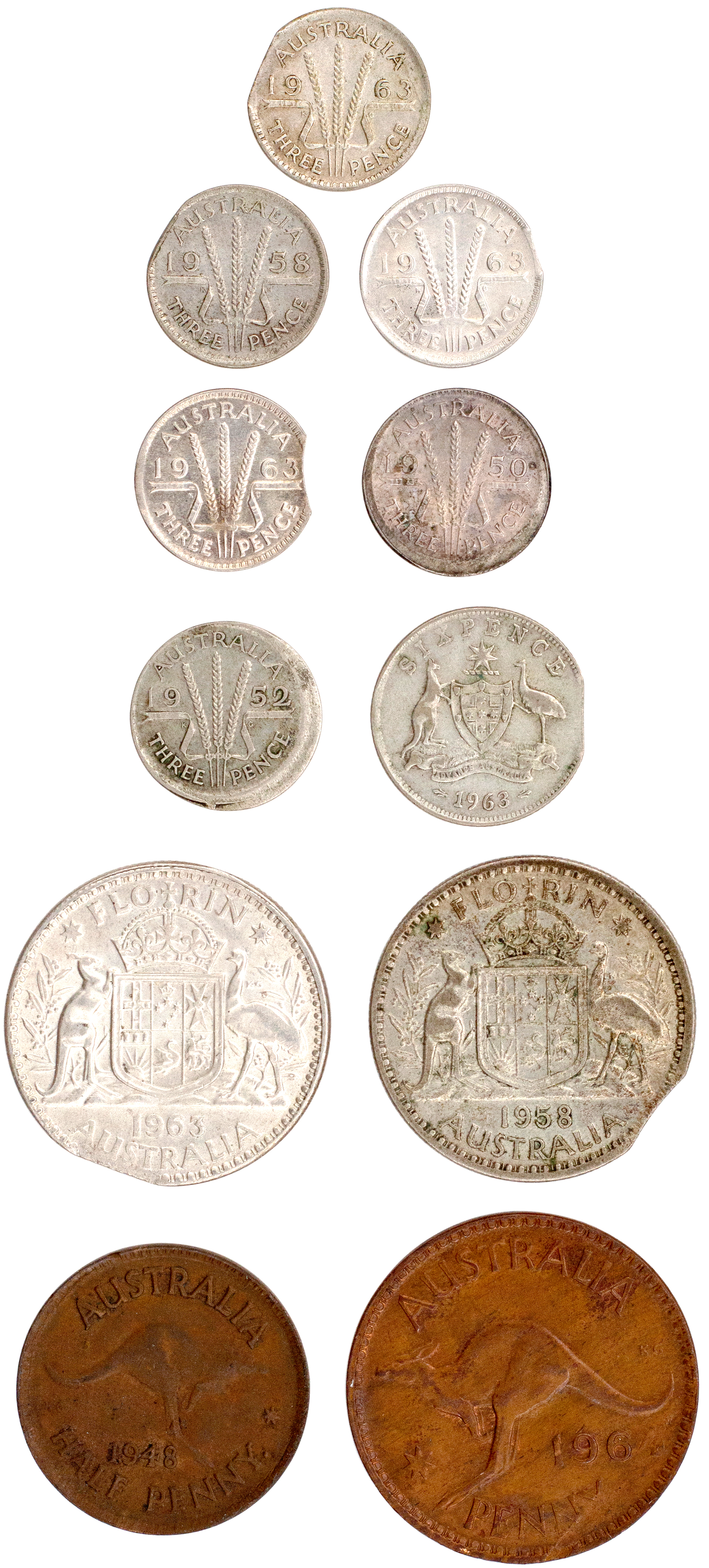 George VI - Elizabeth II, Error Group, F - EF
