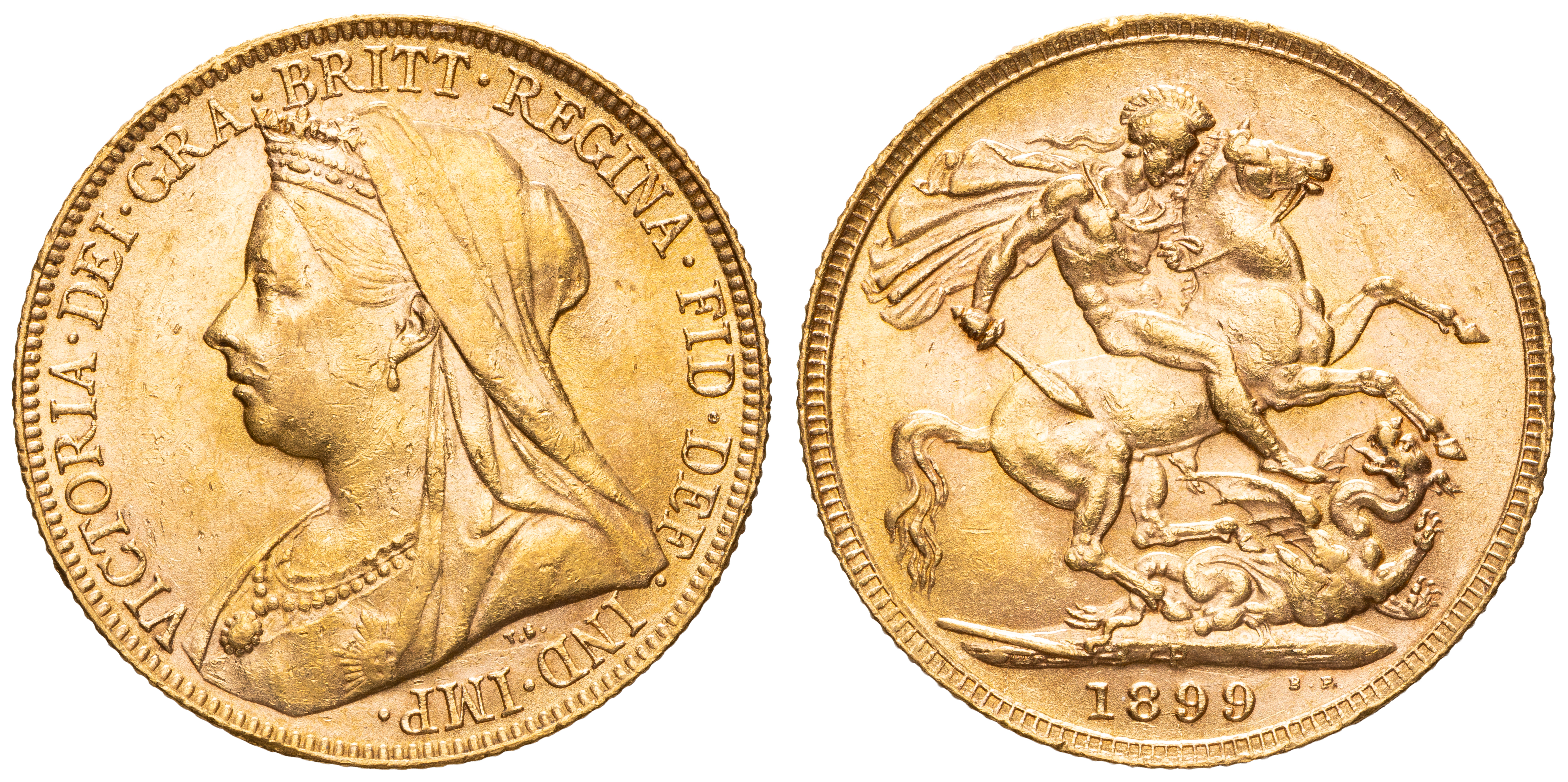Victoria, Sovereign, 1899-P, EF