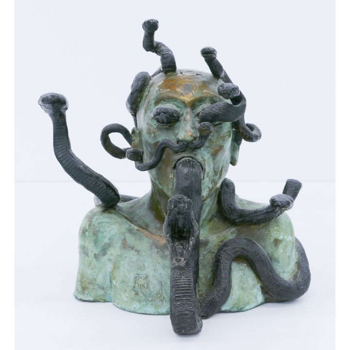 Richard Kirsten ''Medusa'' Bronze Sculpture