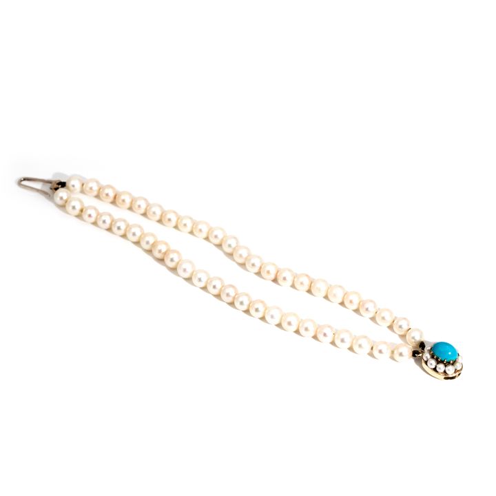 Turquoise & Pearl Bracelet