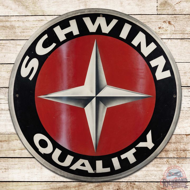 Schwinn Quality Bicycles 48" SS Wooden ID Sign