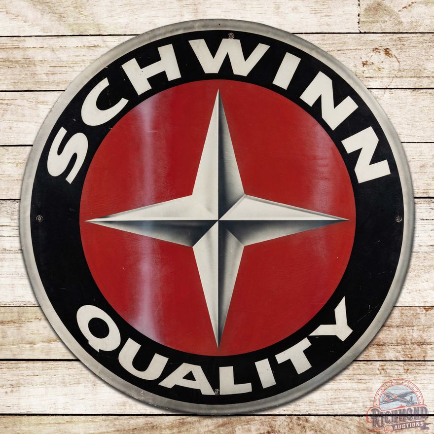 Schwinn Quality Bicycles 48" SS Wooden ID Sign