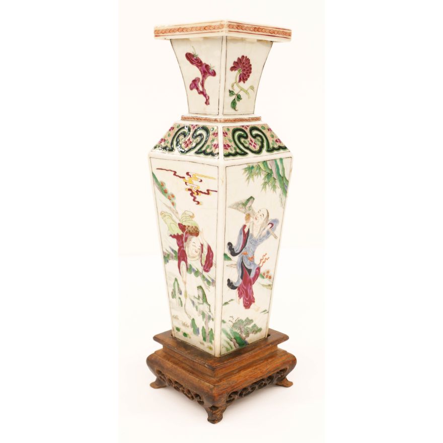 Chinese Liu Hai and Jin Chan Vase